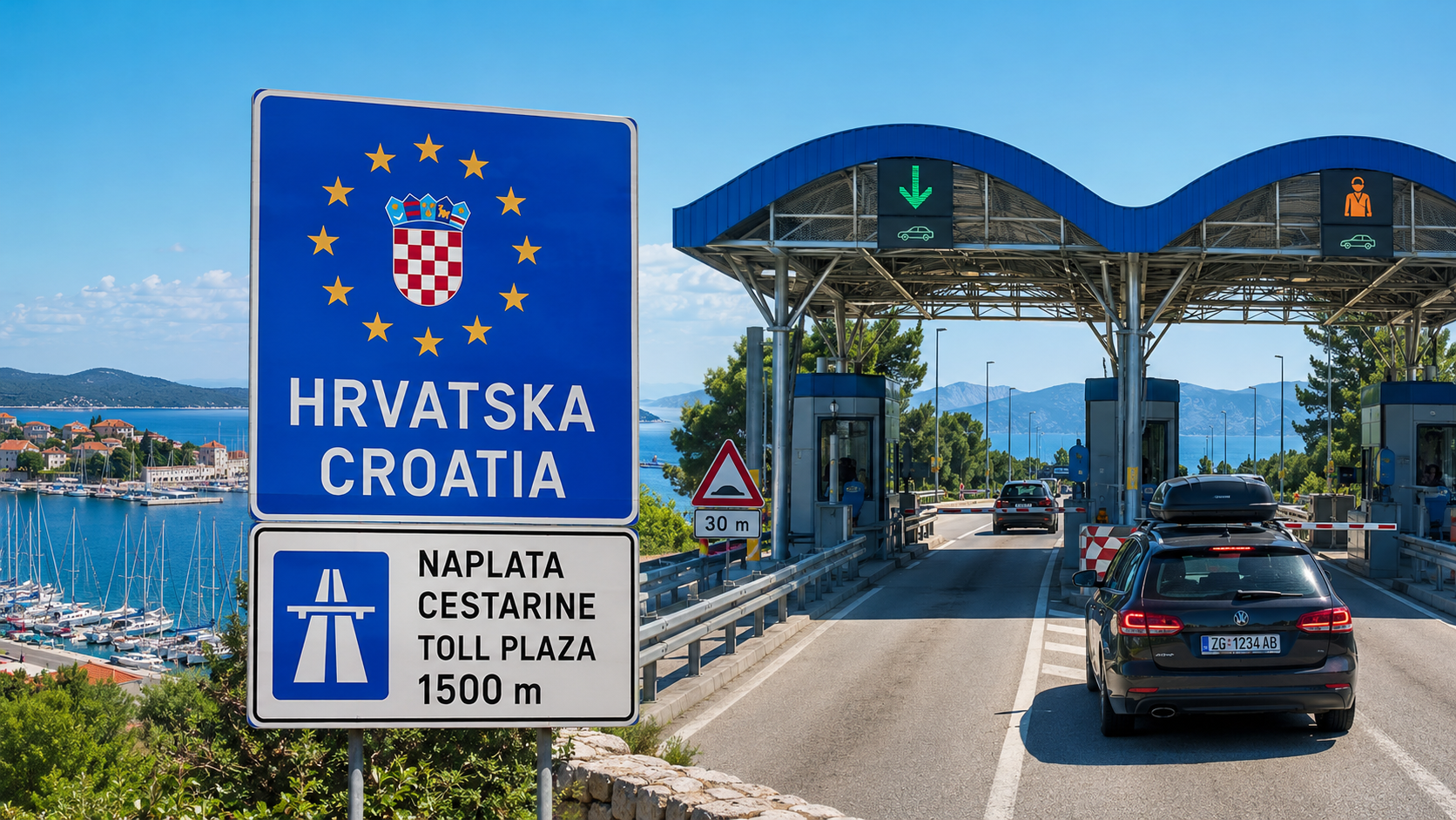 Digitale Maut in Kroatien ab 2027 – Anreise zum Yachtcharter an der Adria